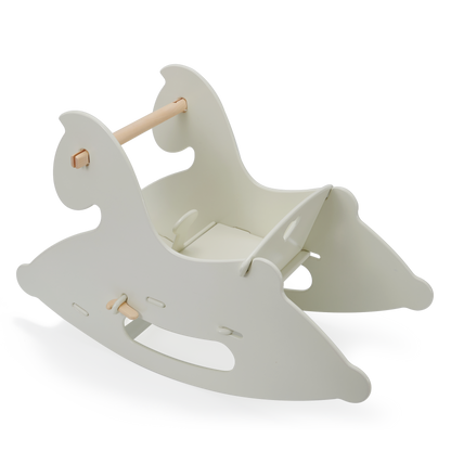 Wooden Rocking Horse - Off White