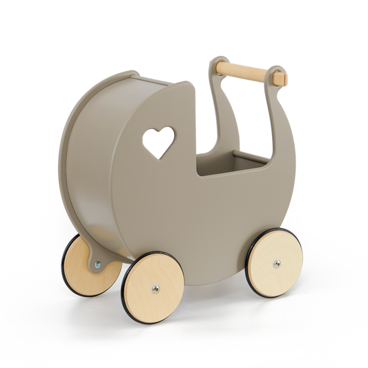 Traditional Doll Stroller Warm Grey