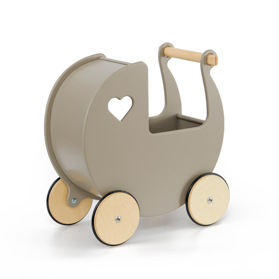 Traditional Doll Stroller Warm Grey