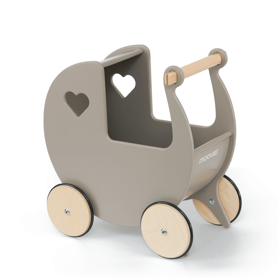 Traditional Doll Stroller Warm Grey