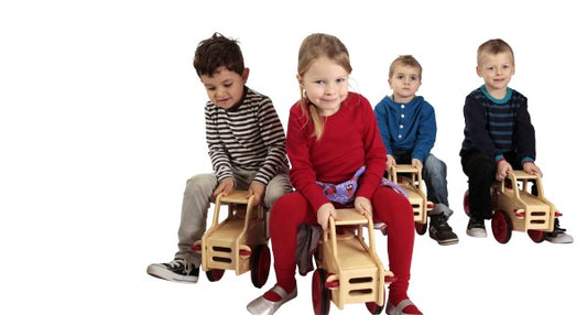 Kindergarten Ride-On Truck - Natural Wood