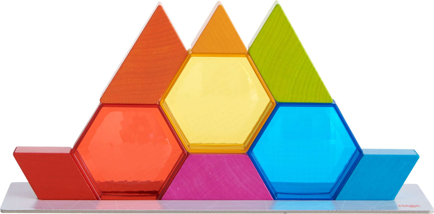 Jeu d'empilement de cristaux de couleur