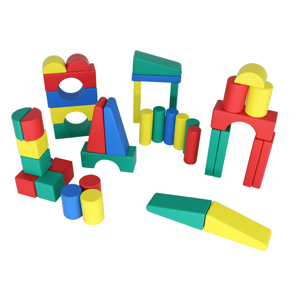 Blocks in Bag Primary Color