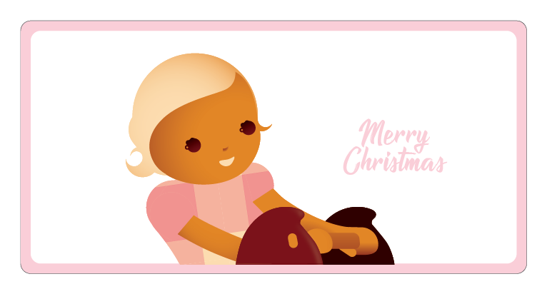 Custom Christmas Card Rocking Horse
