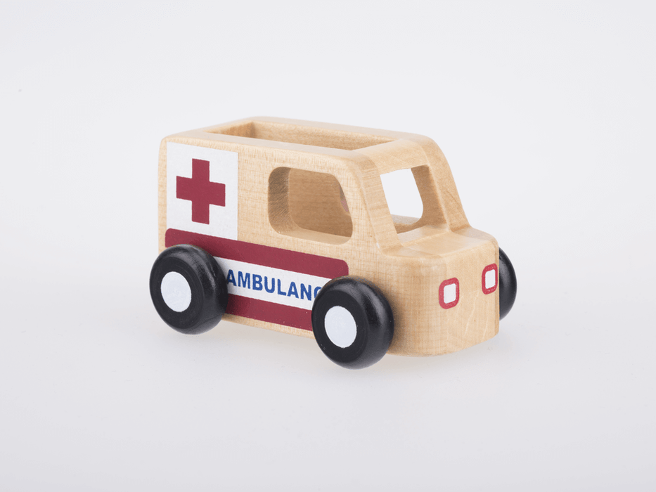 Mini Ambulance - Natural Wood
