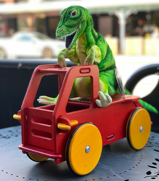 Miniatuur ride-on truck - rood