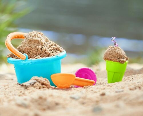 Игрушки для песка Набор ведерко для младенцев и рожки для мороженого