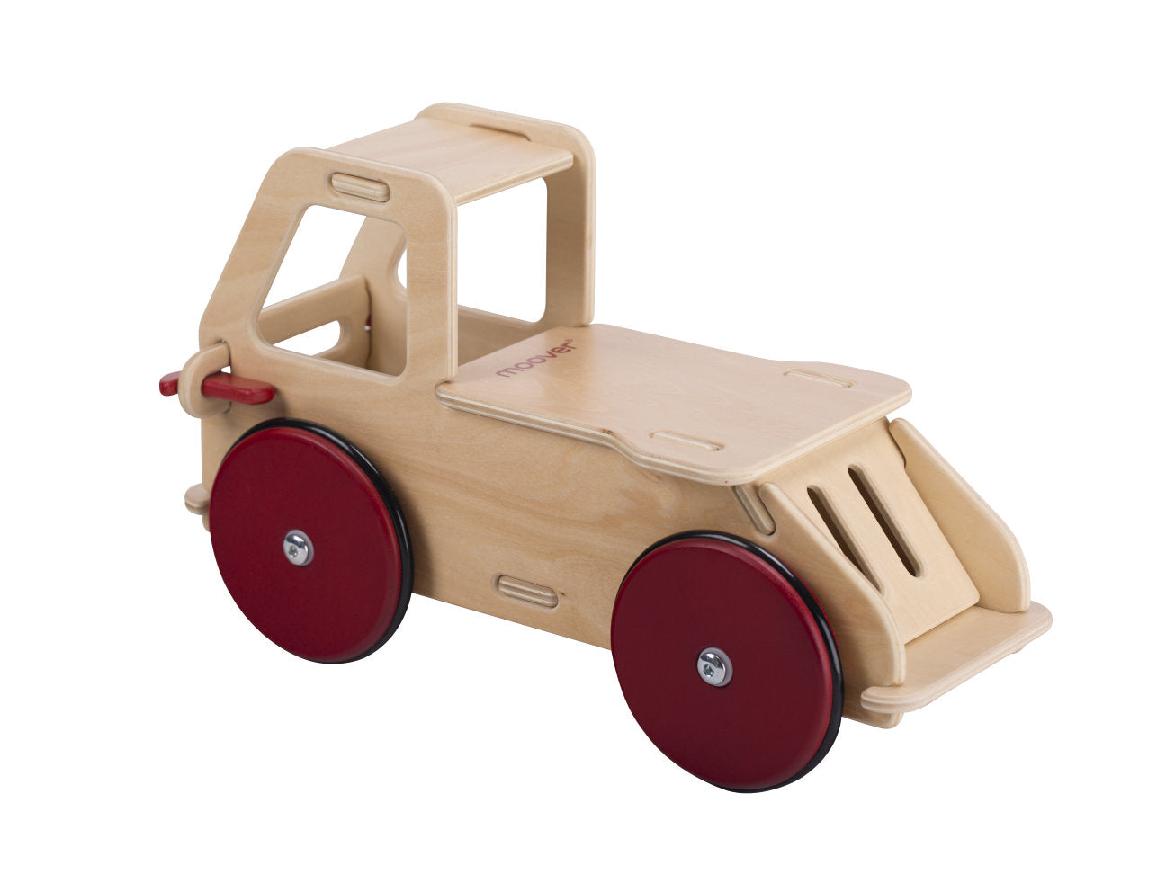 Miniatuur ride-on truck - natuurlijk hout