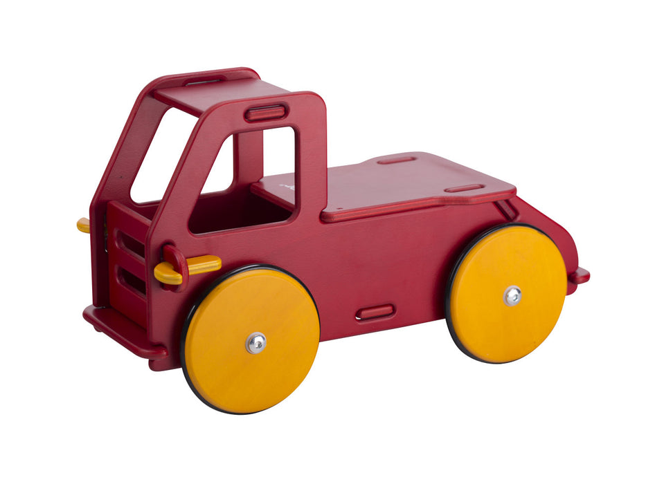 Miniatuur ride-on truck - rood