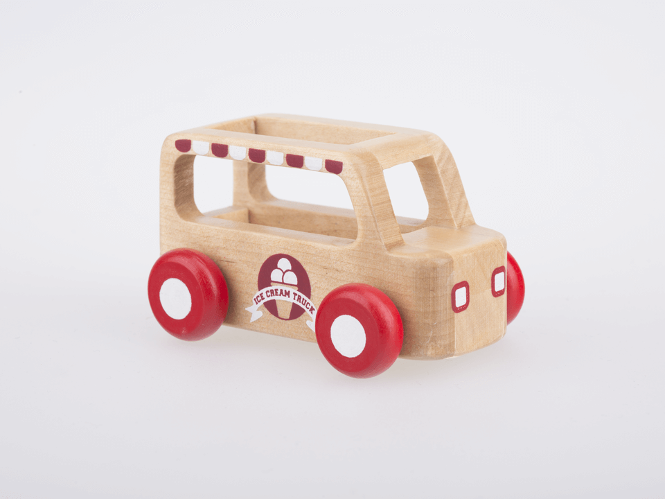 Mini Ice Cream Truck - Natural Wood