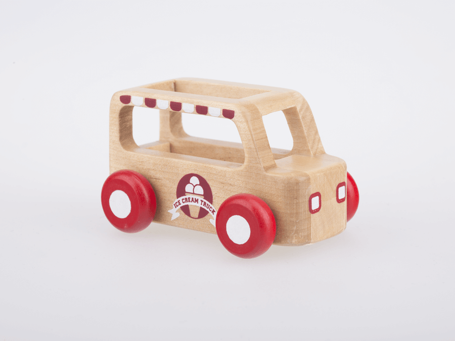 Mini Ice Cream Truck - Natural Wood