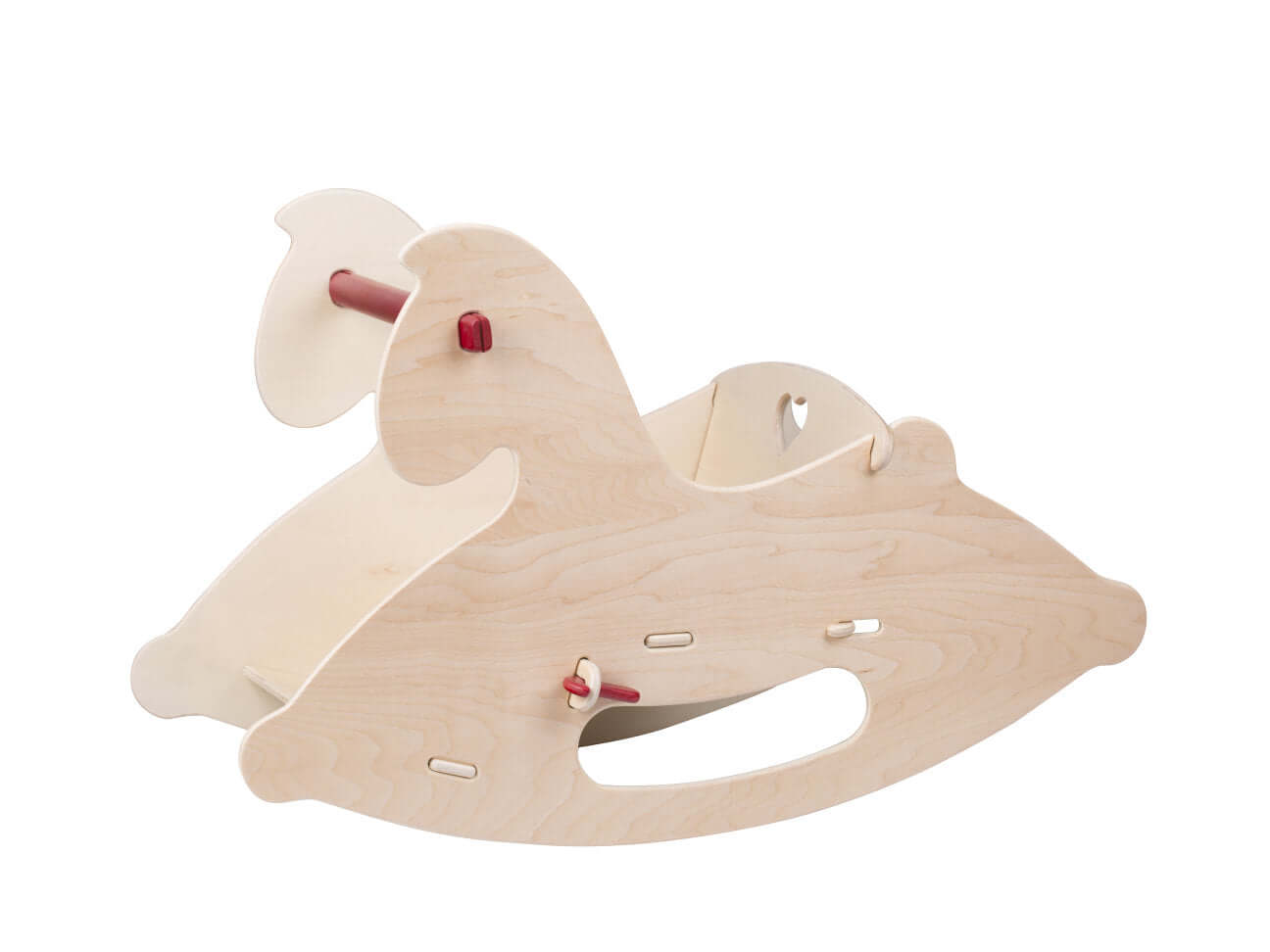 Wooden Rocking Horse - Natural Wood