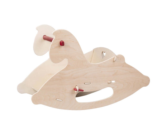 Wooden Rocking Horse - Natural Wood