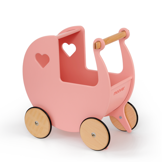 Traditional Dolls Stroller (Pram) - new color new pink 2337